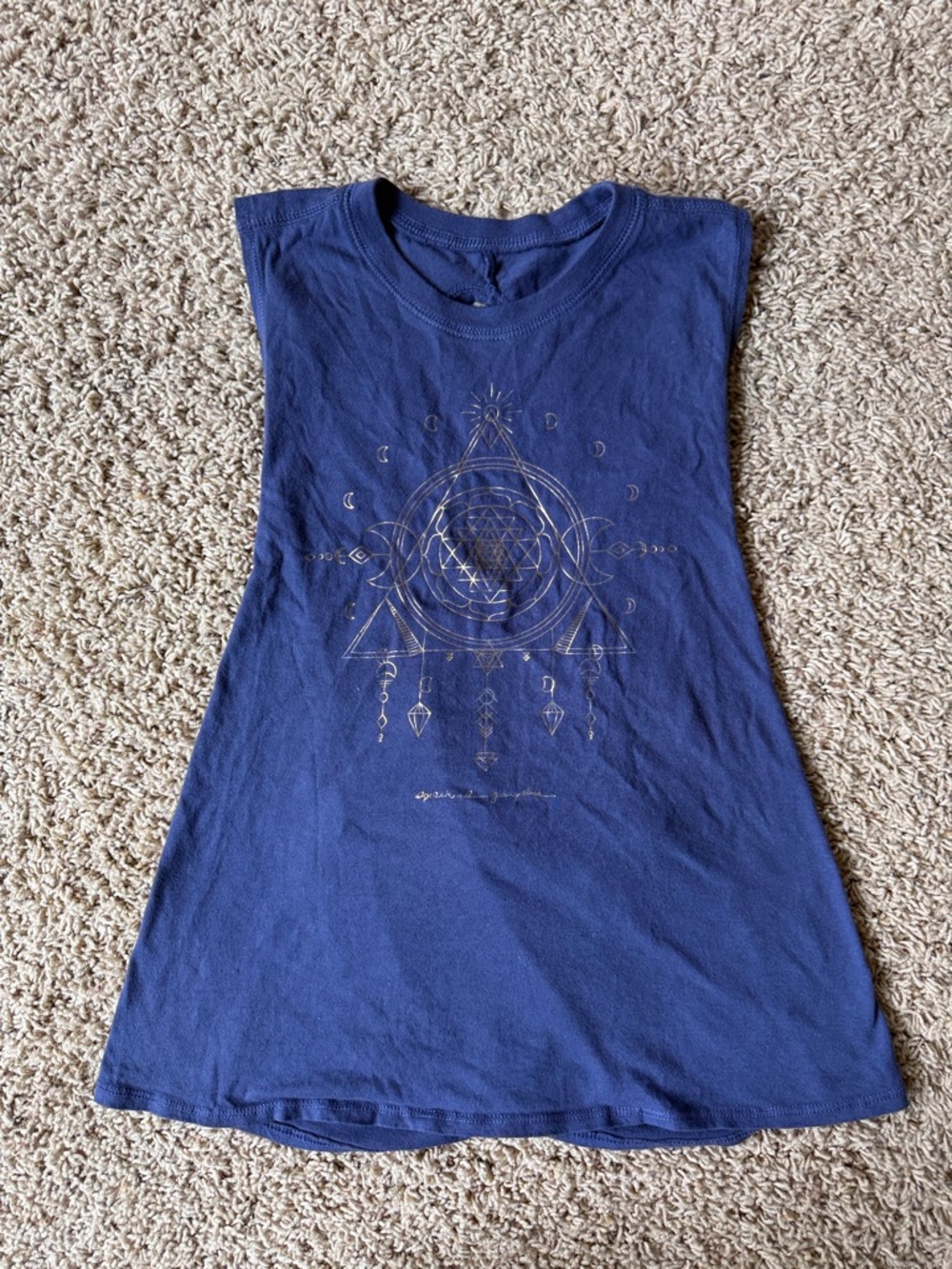 Women’s spiritual hamster twist open back tank